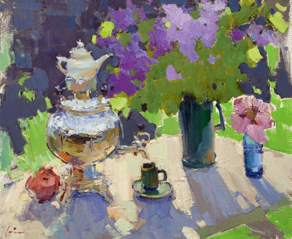 Волшебство сиреневого картин Вячеслава Короленкова